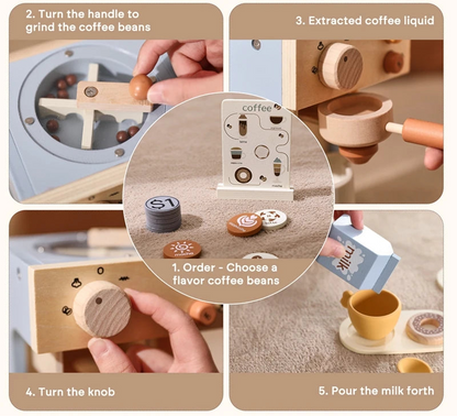 Café Dream Wooden Coffee Maker Playset