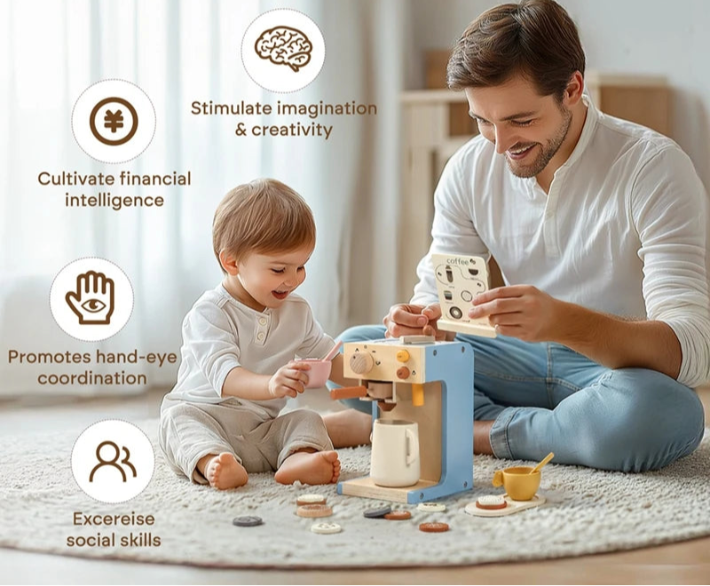 Café Dream Wooden Coffee Maker Playset