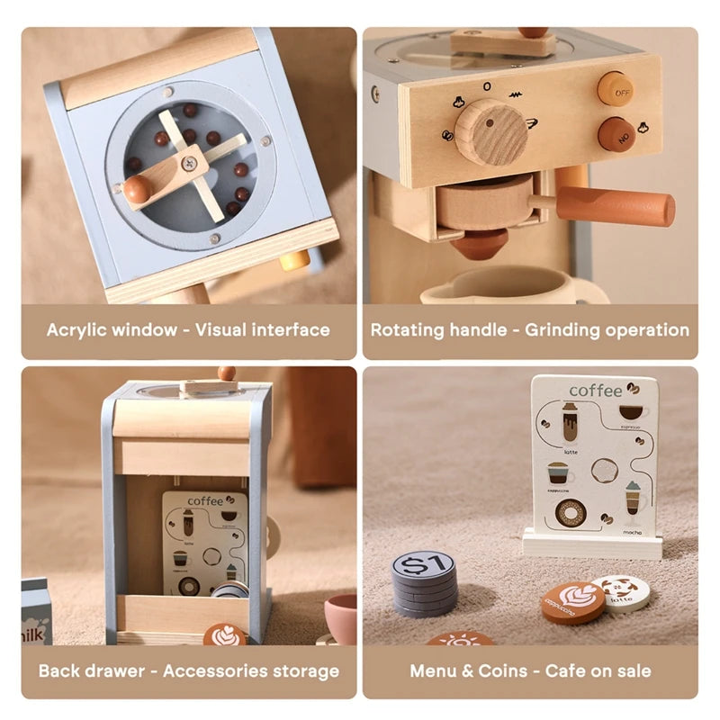 Café Dream Wooden Coffee Maker Playset